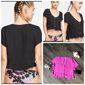 Hurley Sydney Hot Pink Crop Top.